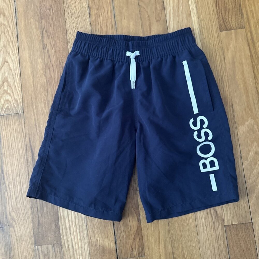 Hugo Boss Boy's Navy Swim Shorts Trunks Size 10-138